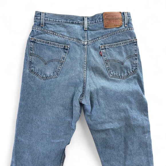 Levi's 550 Relaxed Fit Jeans Mens 36 x 29 Blue 100% Cotton Denim Levis - Picture 4 of 6